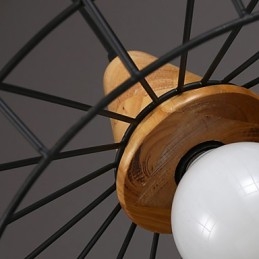 Candelabru Nordic Creativ din Fier Forjat Cafe Retro Net Droplight