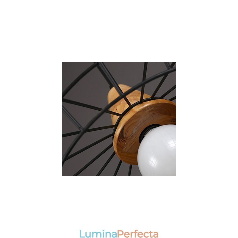 Candelabru Nordic Creativ din Fier Forjat Cafe Retro Net Droplight