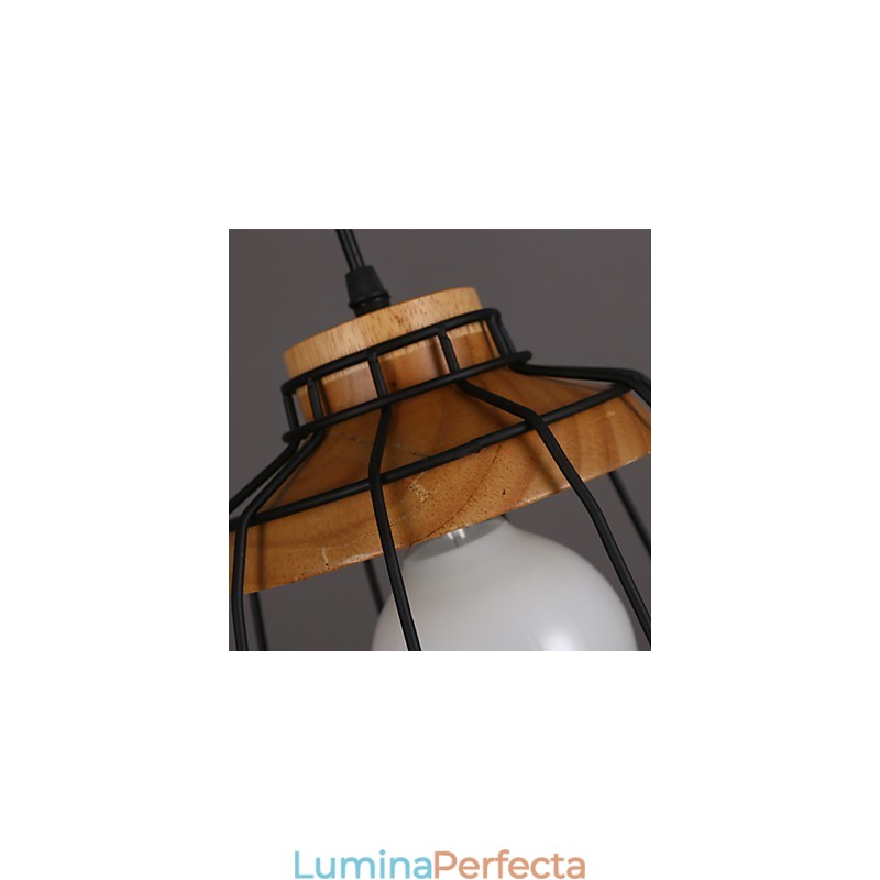Candelabru Nordic Creativ din Fier Forjat Cafe Retro Net Droplight