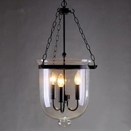 Lampă de sticlă circulară Country