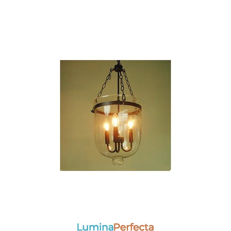 Lampă de sticlă circulară Country