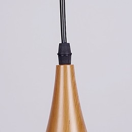 Lampă de suspendare retro Lămpi de pandantiv Cafe din metal din lemn