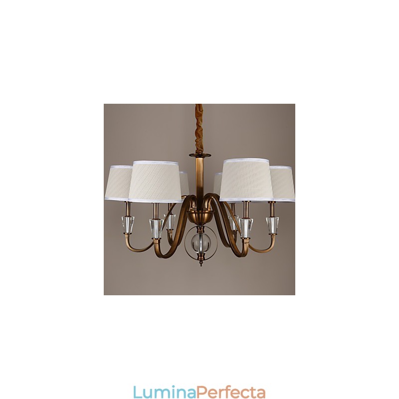 Rustic Lodge Vintage Crystal Mini Candelabru din metal galvanizat