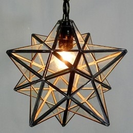 Pentagon Star Light Contractat și Candelabru Contemporan