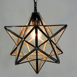 Pentagon Star Light Contractat și Candelabru Contemporan