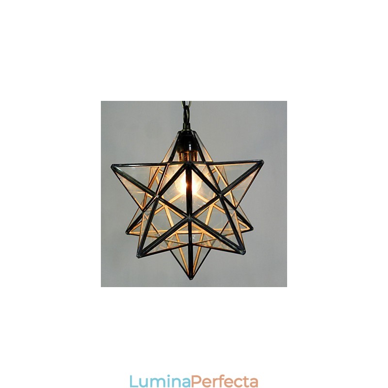Pentagon Star Light Contractat și Candelabru Contemporan