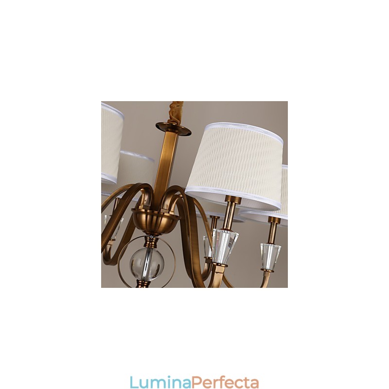 Rustic Lodge Vintage Crystal Mini Candelabru din metal galvanizat