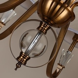 Rustic Lodge Vintage Crystal Mini Candelabru din metal galvanizat