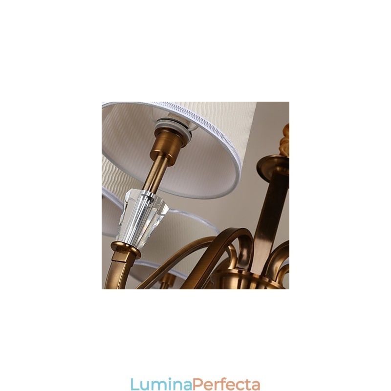 Rustic Lodge Vintage Crystal Mini Candelabru din metal galvanizat