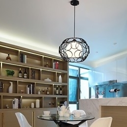 Creativ Contractat Nordic Fier forjat Sticla cu un singur cap Droplight Lampă