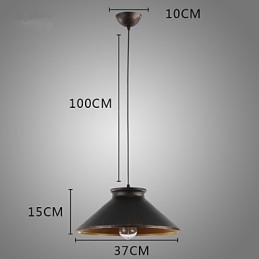 Lampă suspendată din metal retro Designers
