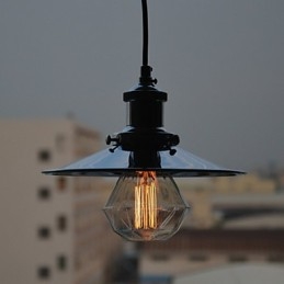Lampă suspendată Country din metal cromat