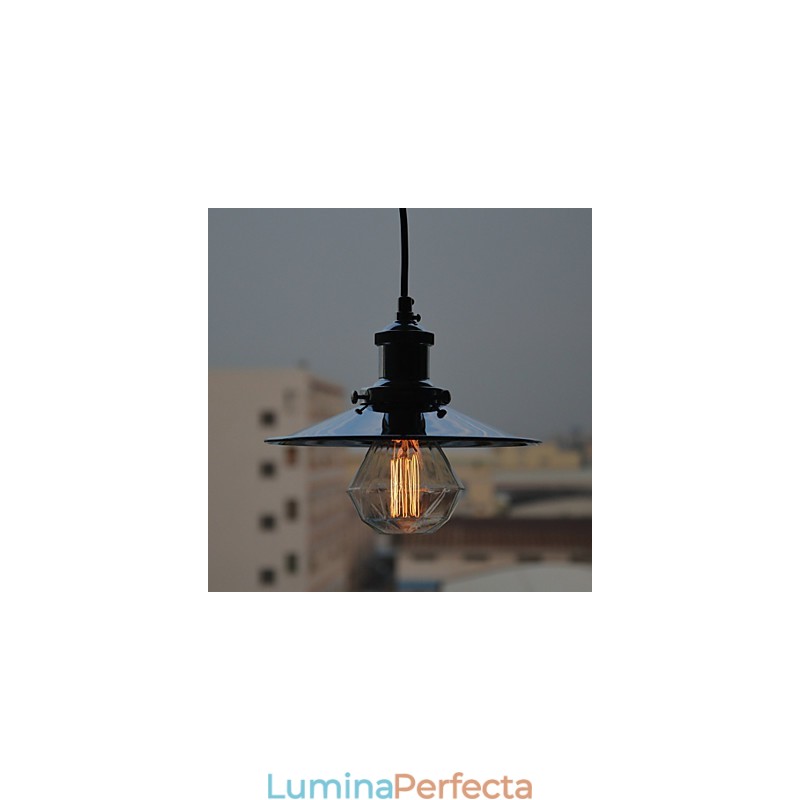 Lampă suspendată Country din metal cromat