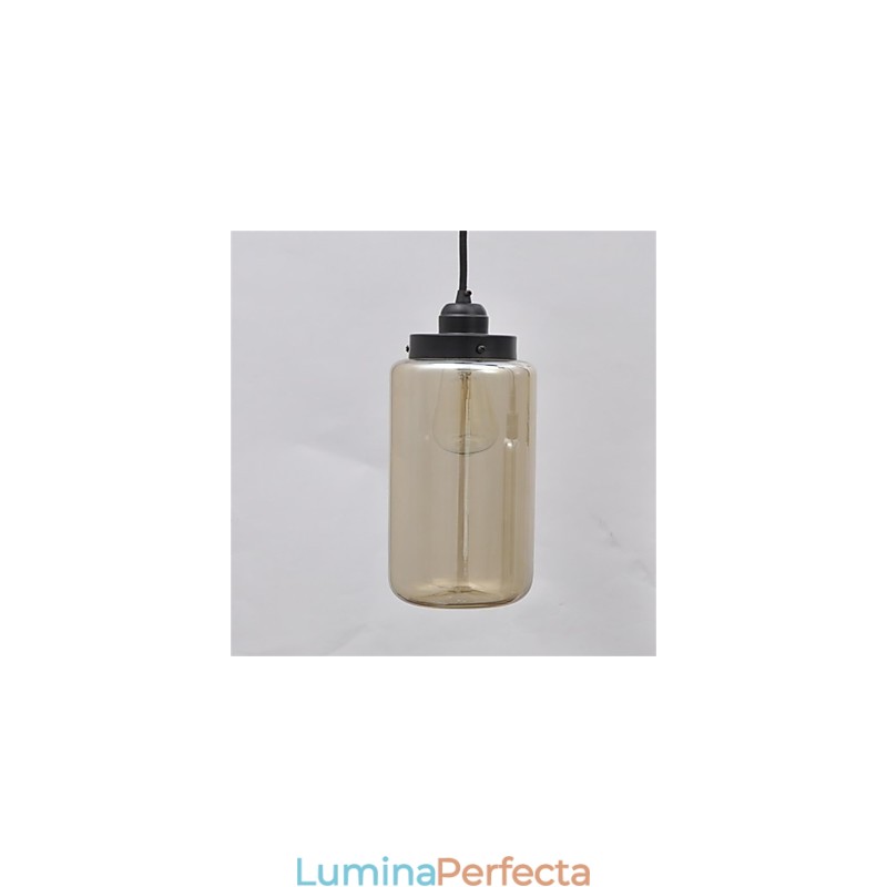 Candelabru american retro minimalist din sticlă