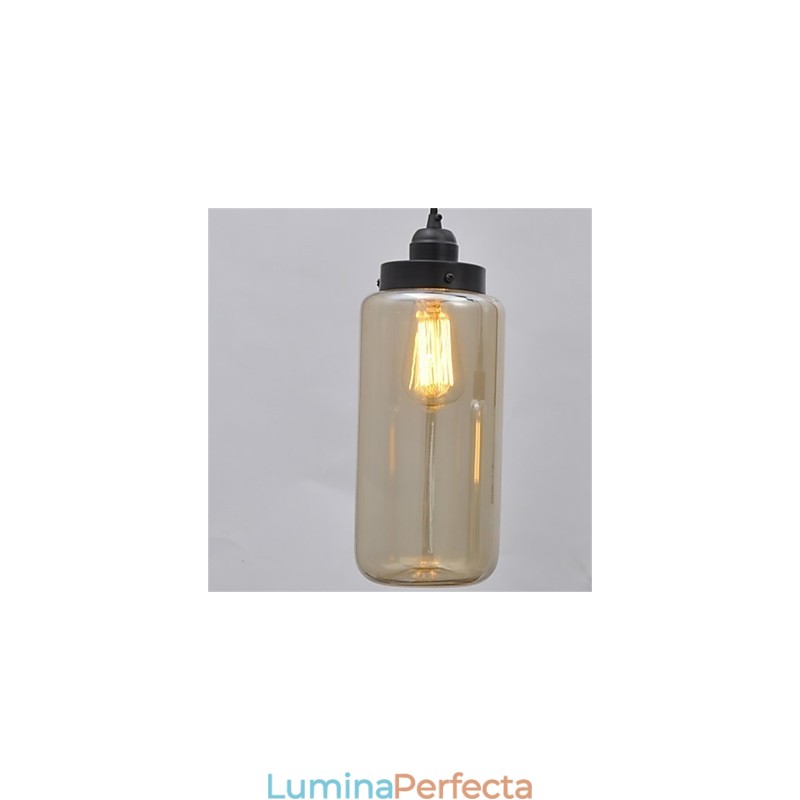 Candelabru american retro minimalist din sticlă