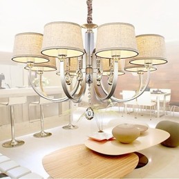 Candelabru Country Crystal Argintiu Metal