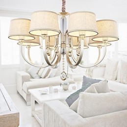 Candelabru Country Crystal Argintiu Metal