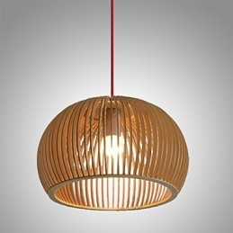 Design Stil Circular Caracteristică L Lampă suspendată 1 Lemn deschis