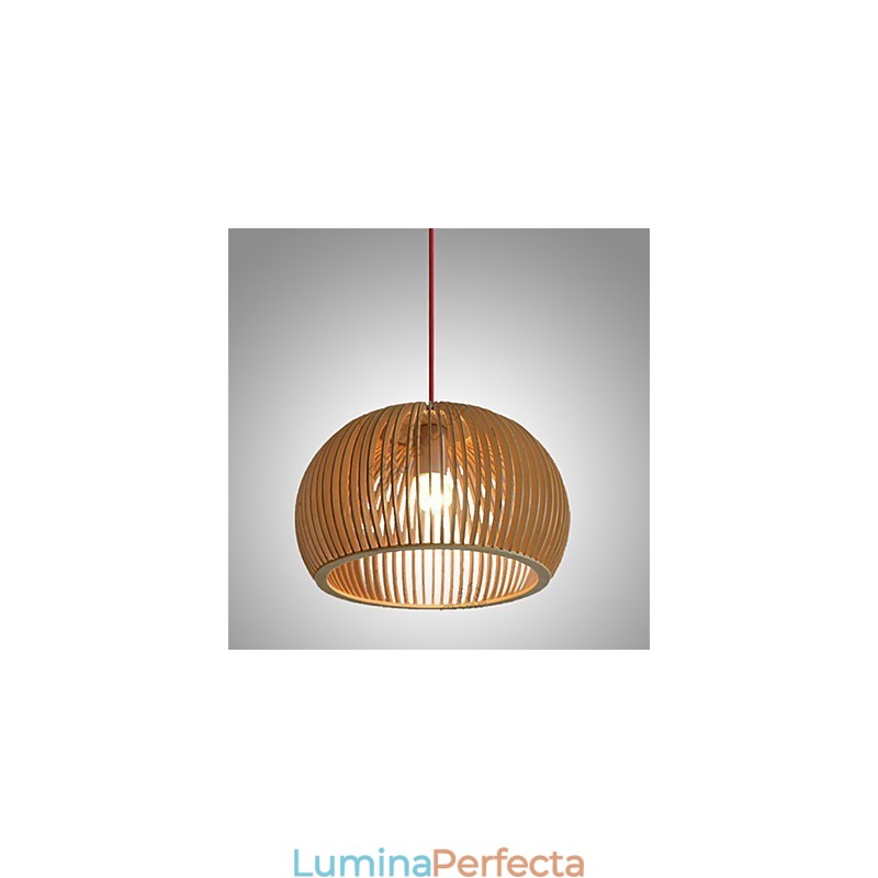 Design Stil Circular Caracteristică L Lampă suspendată 1 Lemn deschis