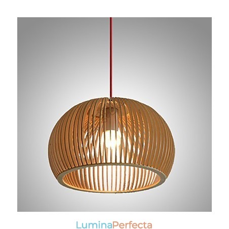 Design Stil Circular Caracteristică L Lampă suspendată 1 Lemn deschis Design Stil Circular Caracteristică L Lampă suspendată 1 Lemn deschis