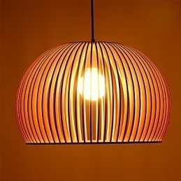 Design Stil Circular Caracteristică L Lampă suspendată 1 Lemn deschis
