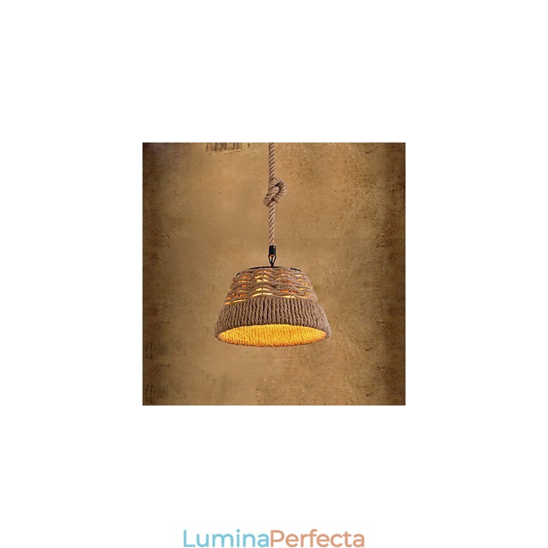 Loft Industrial Wind Creative Nordic Cânepă Funie Mese Candelabru Lampă