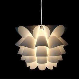 Contemporan și contractat The Nordic Idea White Lotus Droplight Lamp