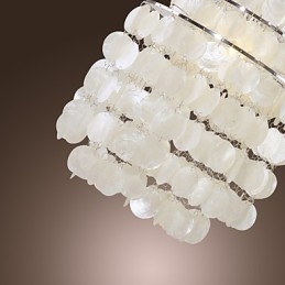 Lampă suspendată cromată în stil mini modern și contemporan