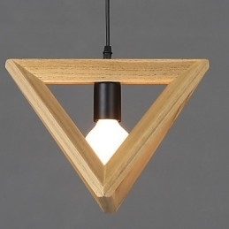 Lampă suspendată modernă din lemn Lampe suspendate simple Lampă pendant cafenea