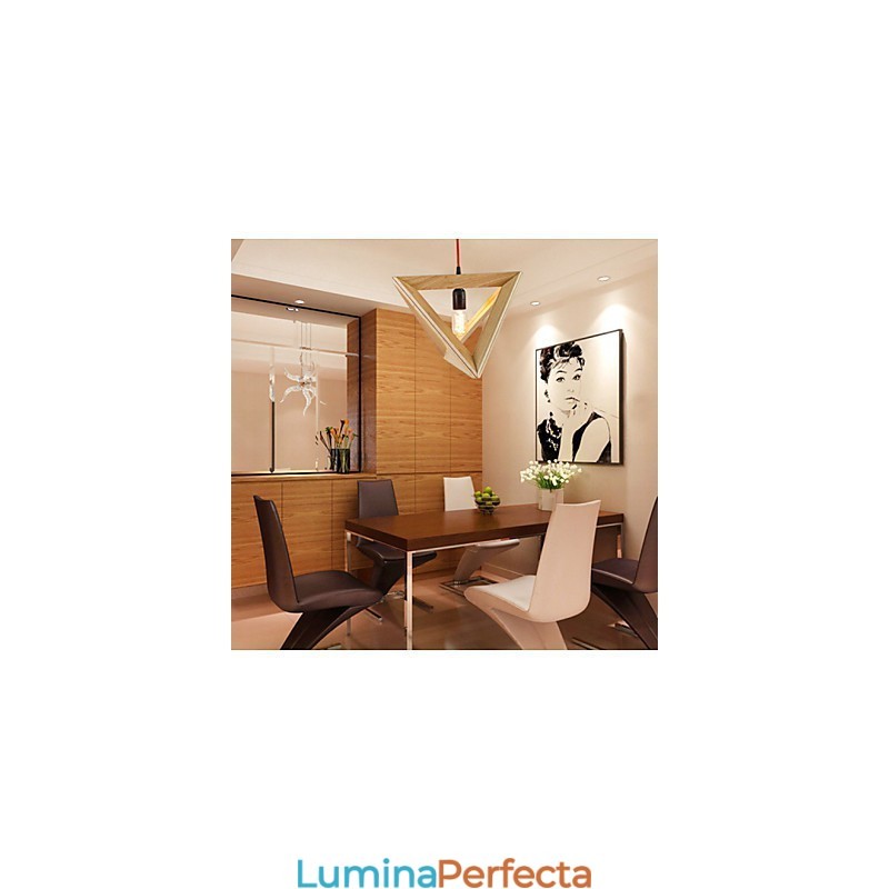 Lampă suspendată modernă din lemn Lampe suspendate simple Lampă pendant cafenea