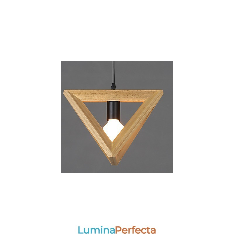 Lampă suspendată modernă din lemn Lampe suspendate simple Lampă pendant cafenea