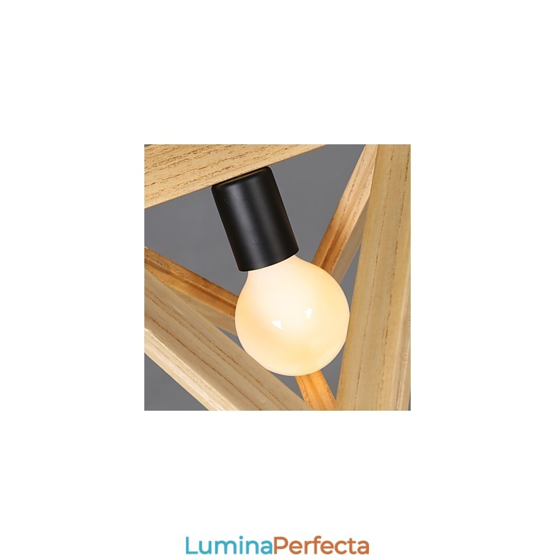 Lampă suspendată modernă din lemn Lampe suspendate simple Lampă pendant cafenea