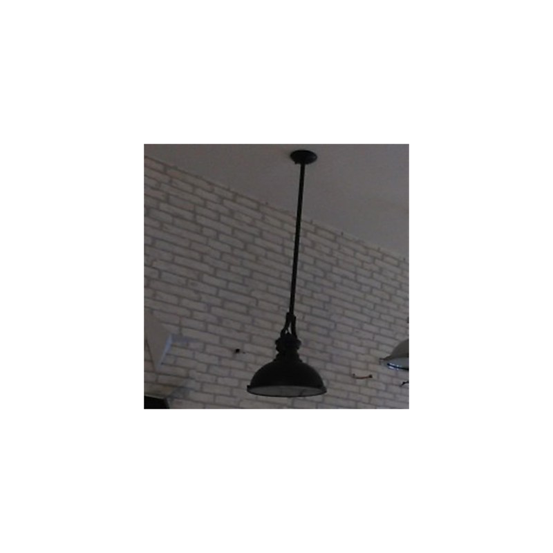 Candelabru din fier american country Candelabru industrial negru cu un singur cap