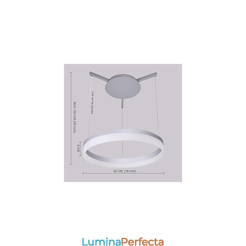 Lampă suspendată din metal, modernă, contemporană