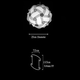 Lampă Ball Ball modernă DIY 25cm