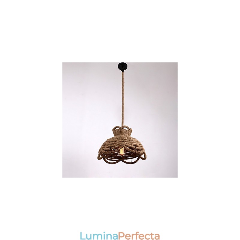 Lumini suspendate în stil mini, modern contemporan, iluminat de frânghie de țară