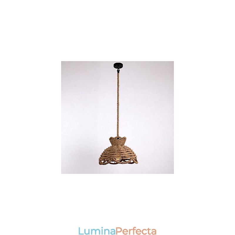 Lumini suspendate în stil mini, modern contemporan, iluminat de frânghie de țară