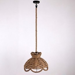 Lumini suspendate în stil mini, modern contemporan, iluminat de frânghie de țară