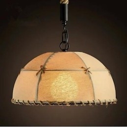 O scurtă candelabru din frânghie de cânepă semicerc Vogue Lights