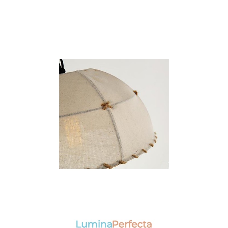 O scurtă candelabru din frânghie de cânepă semicerc Vogue Lights