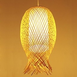 Ceainărie modernă din bambus țesut din bambus Lampă Droplight