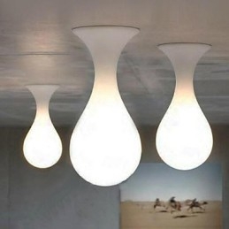 Lampă suspendată din sticlă, modernă, contemporană