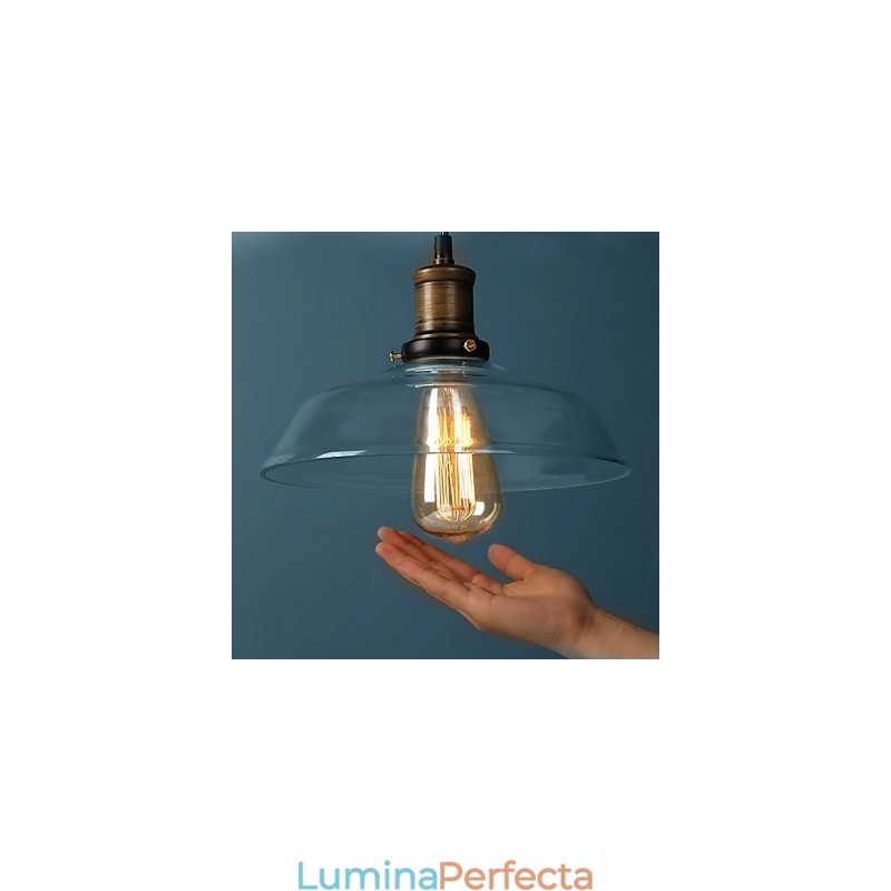 Lampă suspendată din sticlă modernă Lampă suspendată simplă Lampă pendant cafenea