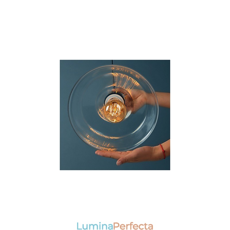 Lampă suspendată din sticlă modernă Lampă suspendată simplă Lampă pendant cafenea