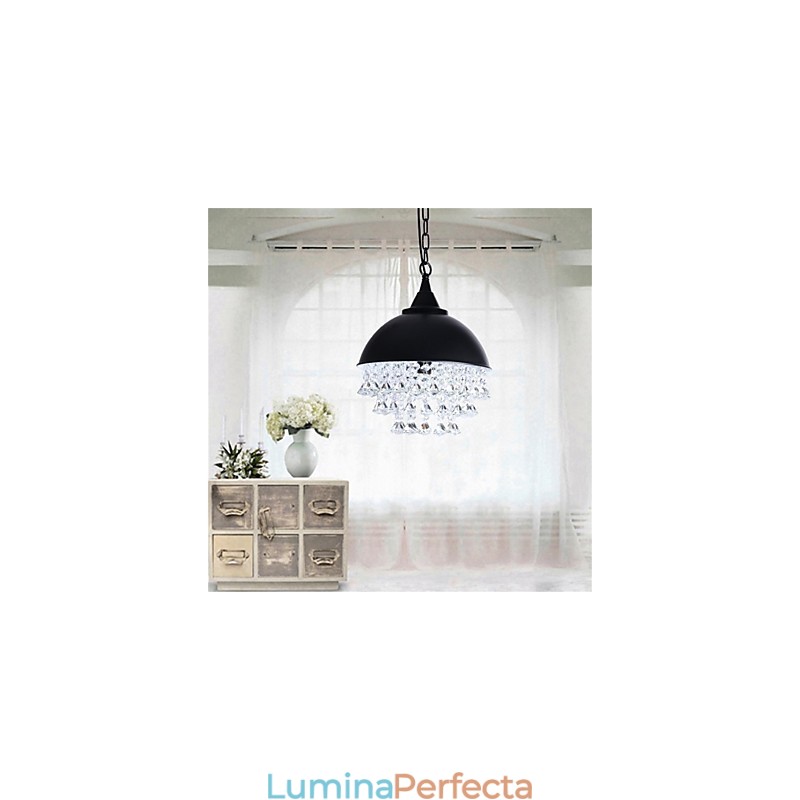 Candelabru din fier american retro minimalist minimalist cu un singur cap