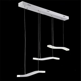 Lampă suspendată din acrilic, cu design ondulat, la modă