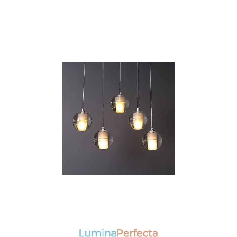 1 Lumină Cristal Sticlă Piatră Pendant Lampă Cafe Pendant Pendant Iluminat Decorativ Pendant