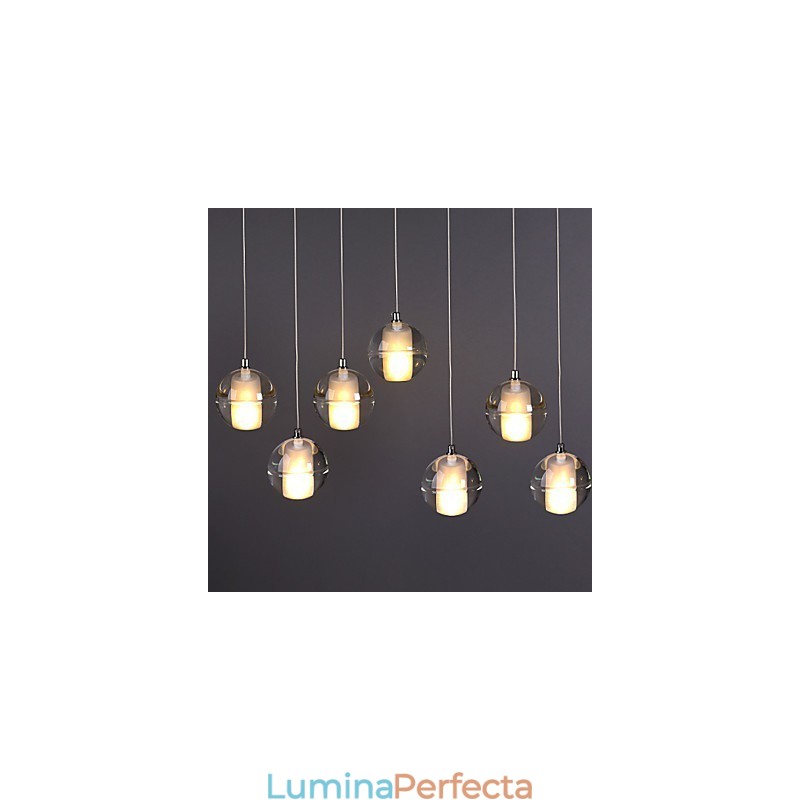 1 Lumină Cristal Sticlă Piatră Pendant Lampă Cafe Pendant Pendant Iluminat Decorativ Pendant
