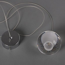 1 Lumină Cristal Sticlă Piatră Pendant Lampă Cafe Pendant Pendant Iluminat Decorativ Pendant