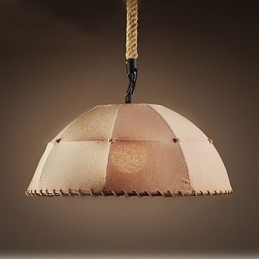 Contracted Nordic Vintage Lenjerie de cânepă frânghie American Country Droplight Lampă